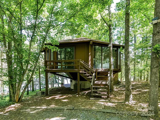 a small garden in the back yard