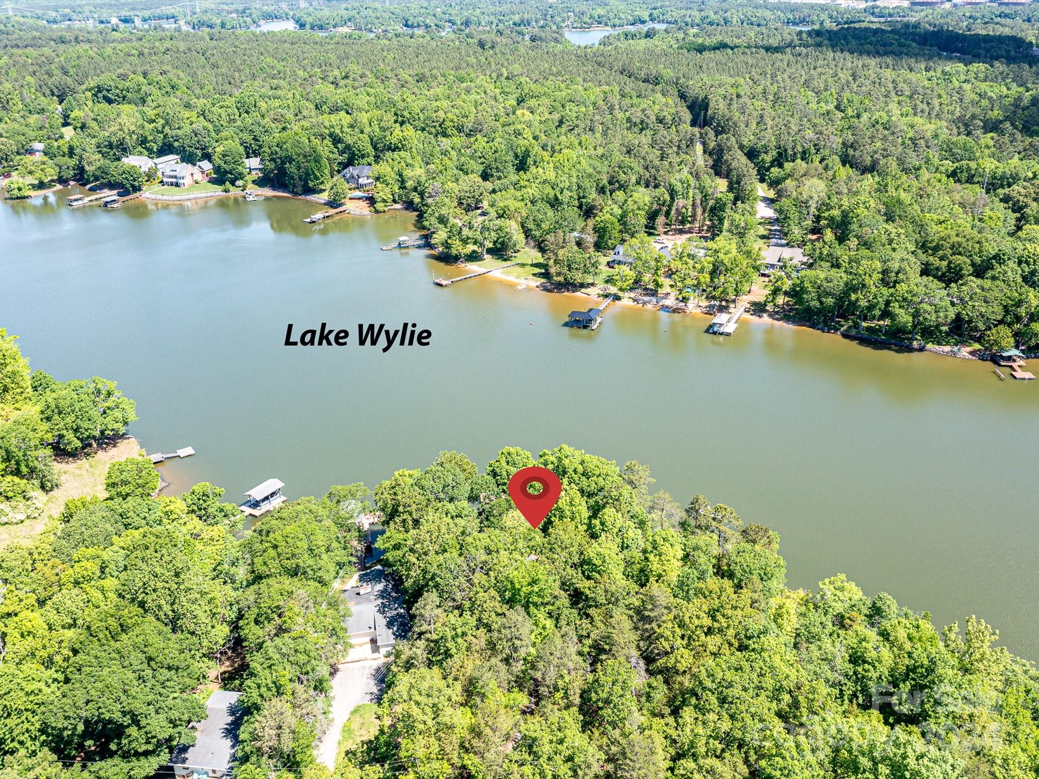 1665 Bowater Road Rock Hill, SC 29732 - Photo 39 of 43 an aerial view of residential houses with outdoor space and lake view