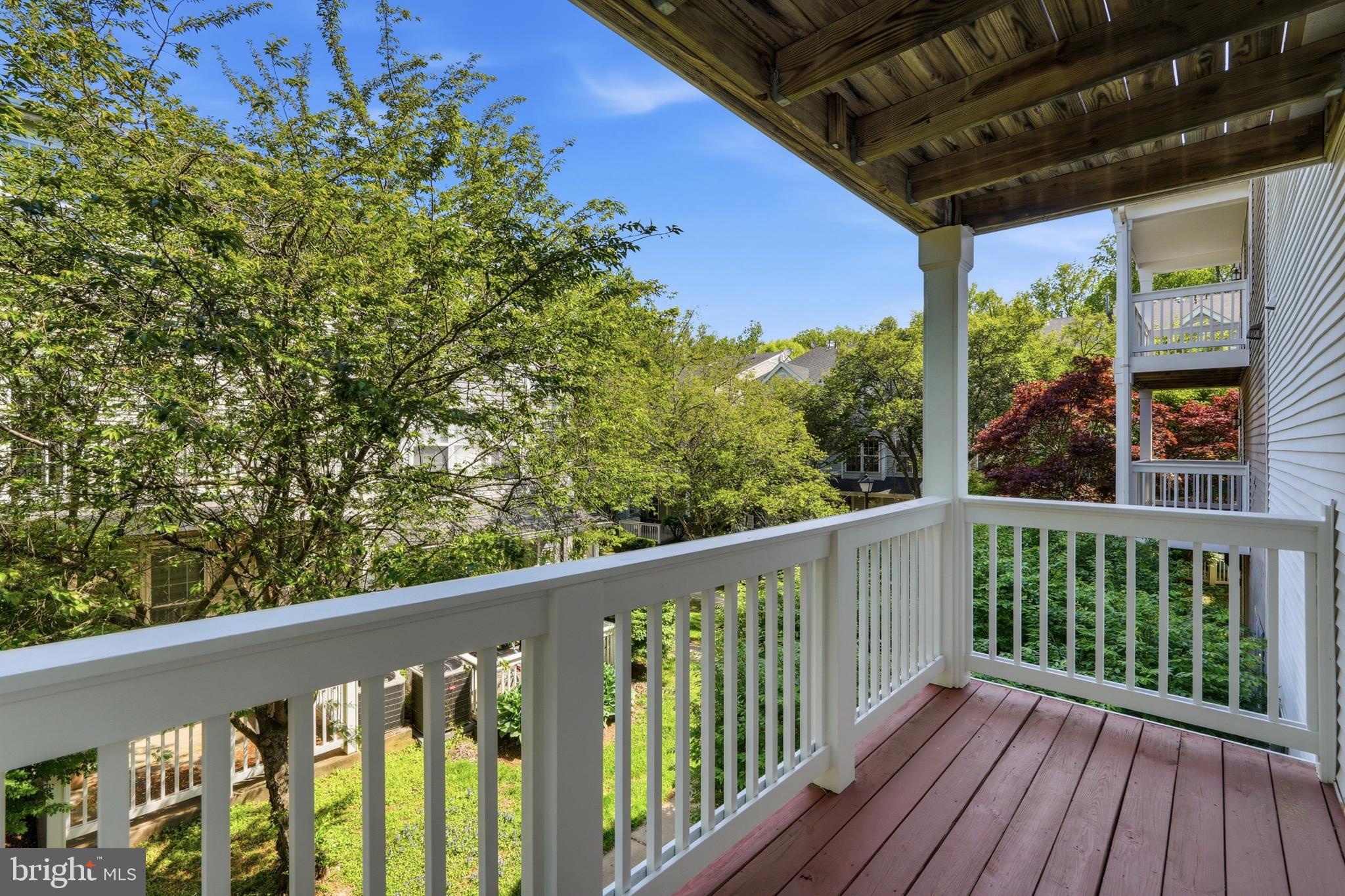 13513 Giant Court Germantown, MD 20874 - Photo 24 of 37 a view of a balcony with wooden floor
