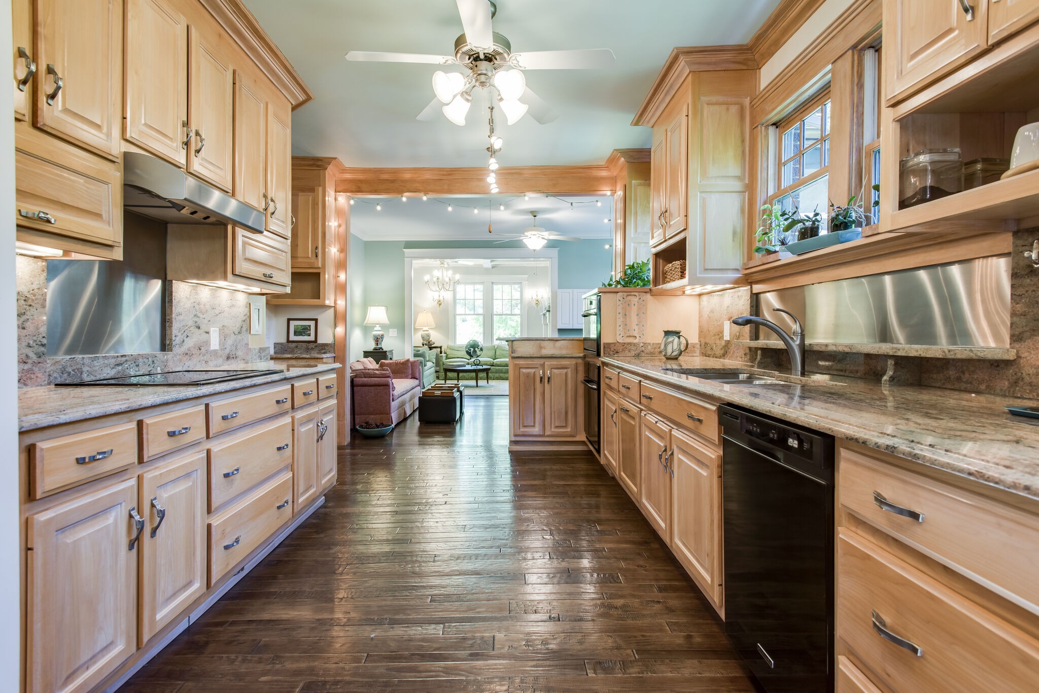 3515 Byron Avenue Nashville, TN 37205 - Photo 19 of 48 a large kitchen with stainless steel appliances granite countertop lots of counter top space and wooden floor
