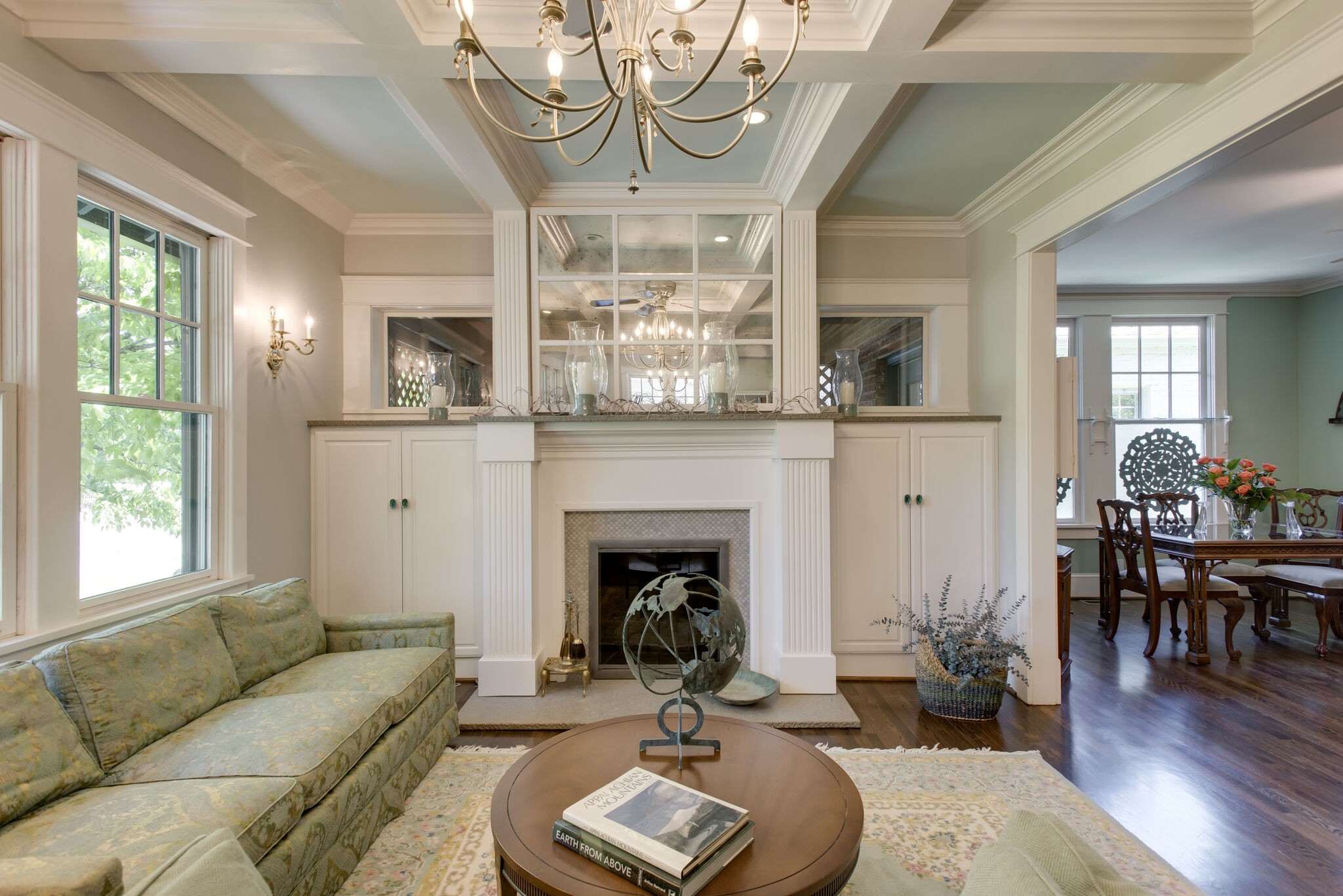 3515 Byron Avenue Nashville, TN 37205 - Photo 3 of 48 a living room with furniture a fireplace and wooden floor