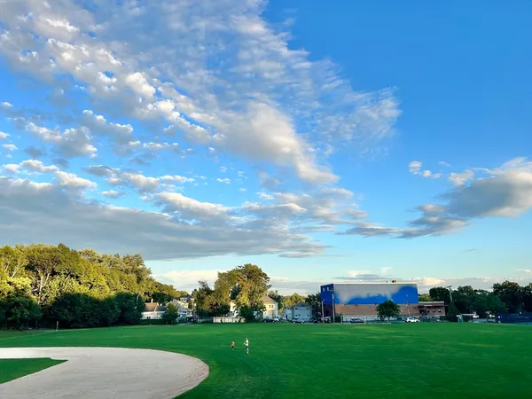 a view of building with outdoor space