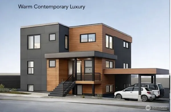 a front view of a house