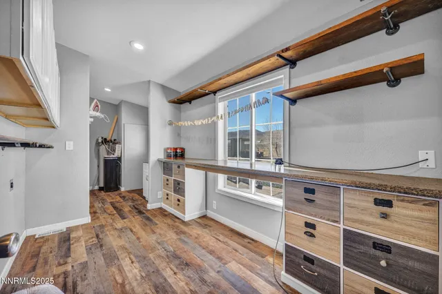 a view of an empty room