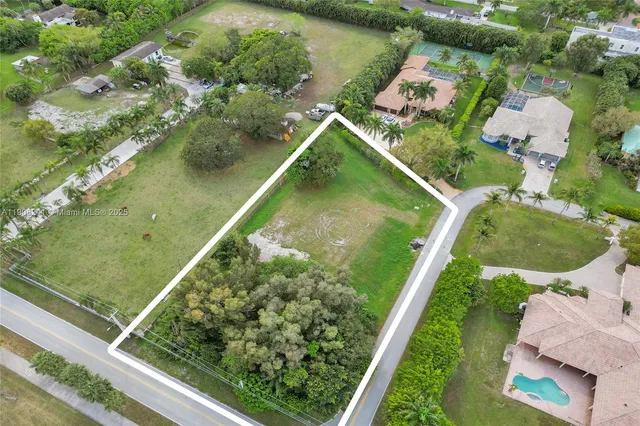 an aerial view of lake