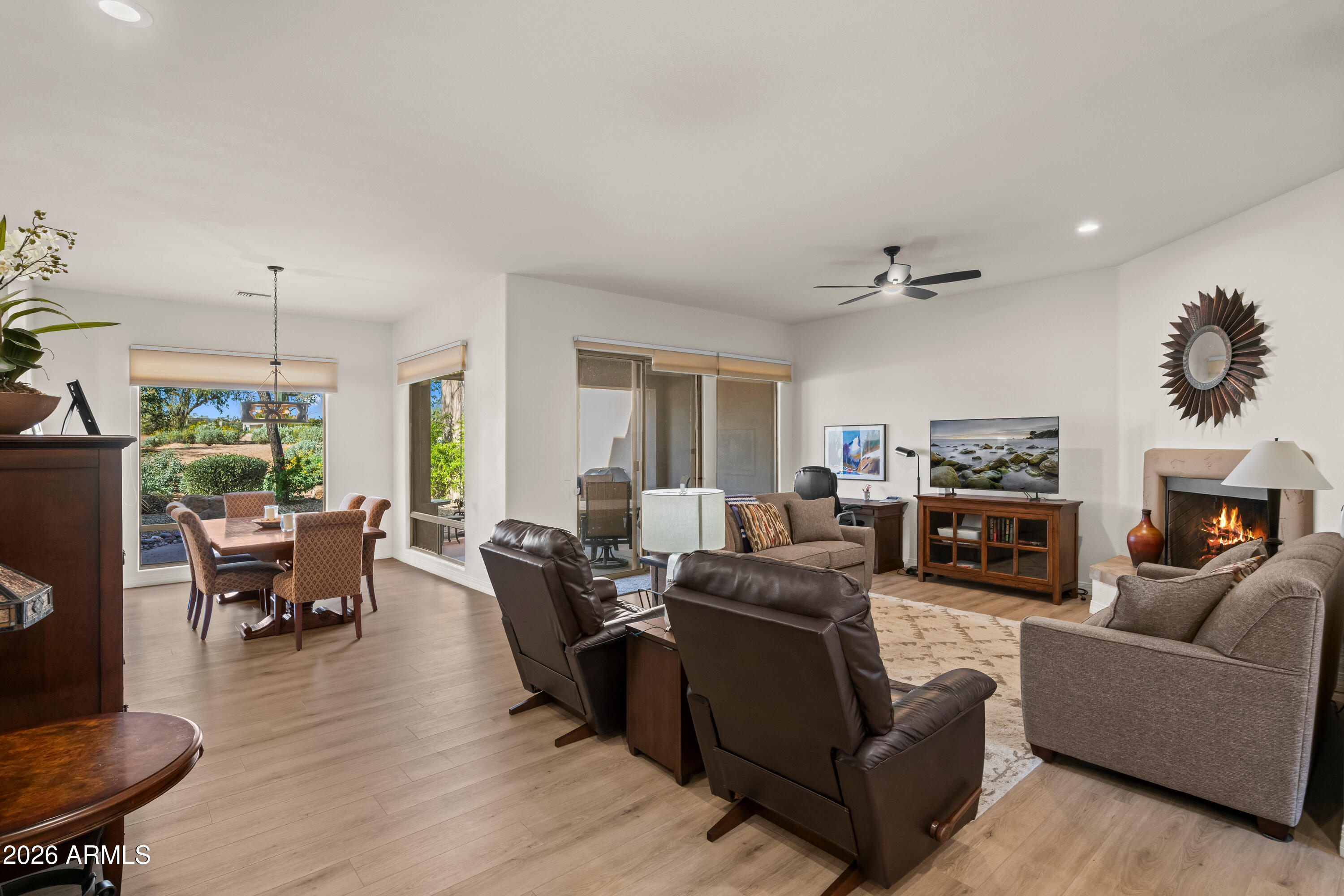 27504 North Montana Drive Rio Verde, AZ 85263 - Photo 9 of 32 a living room with furniture fireplace and a window