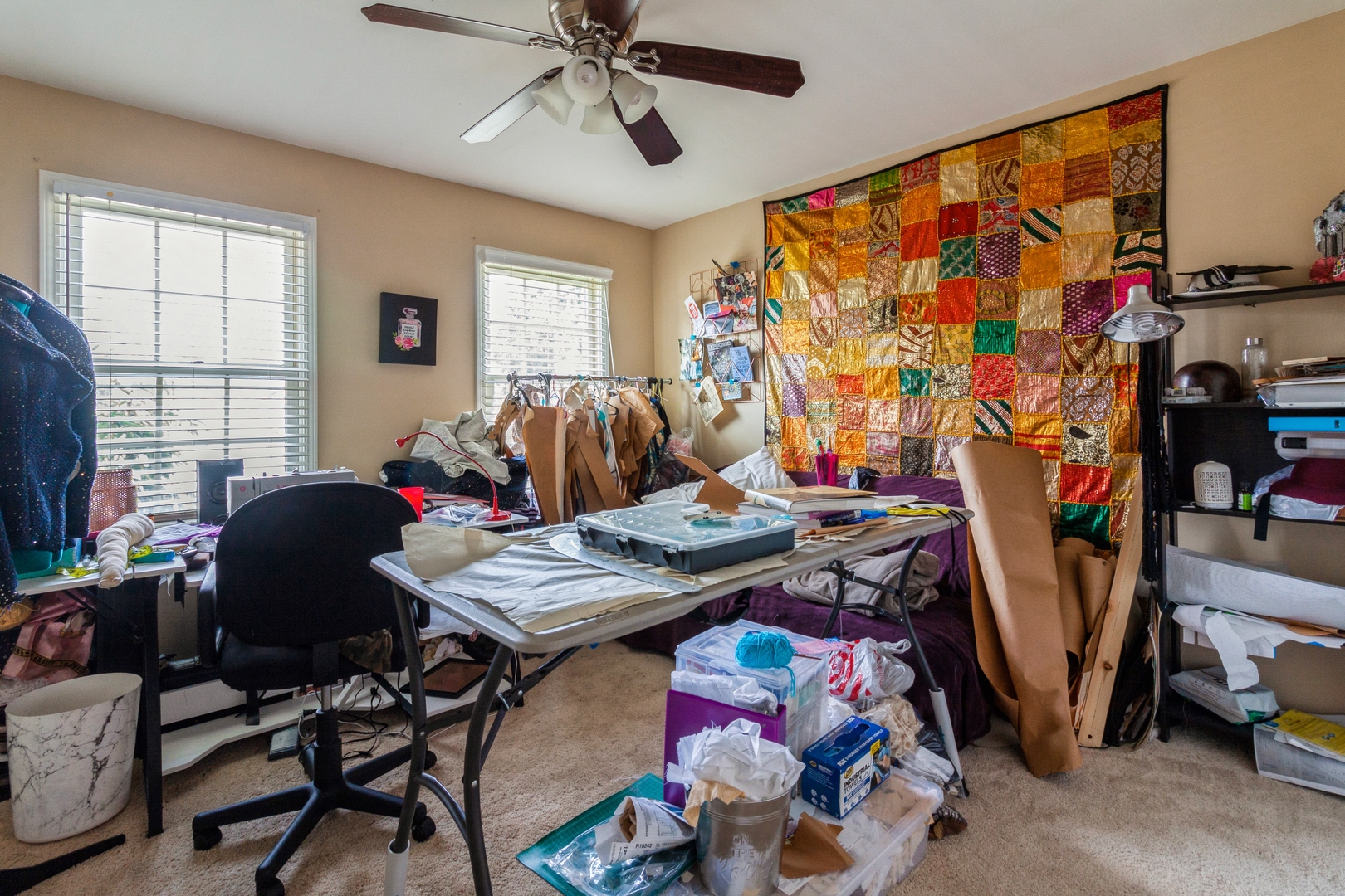 2908 Beth Lane Naperville, IL 60564 - Photo 11 of 19 a view of a workspace with furniture and a window