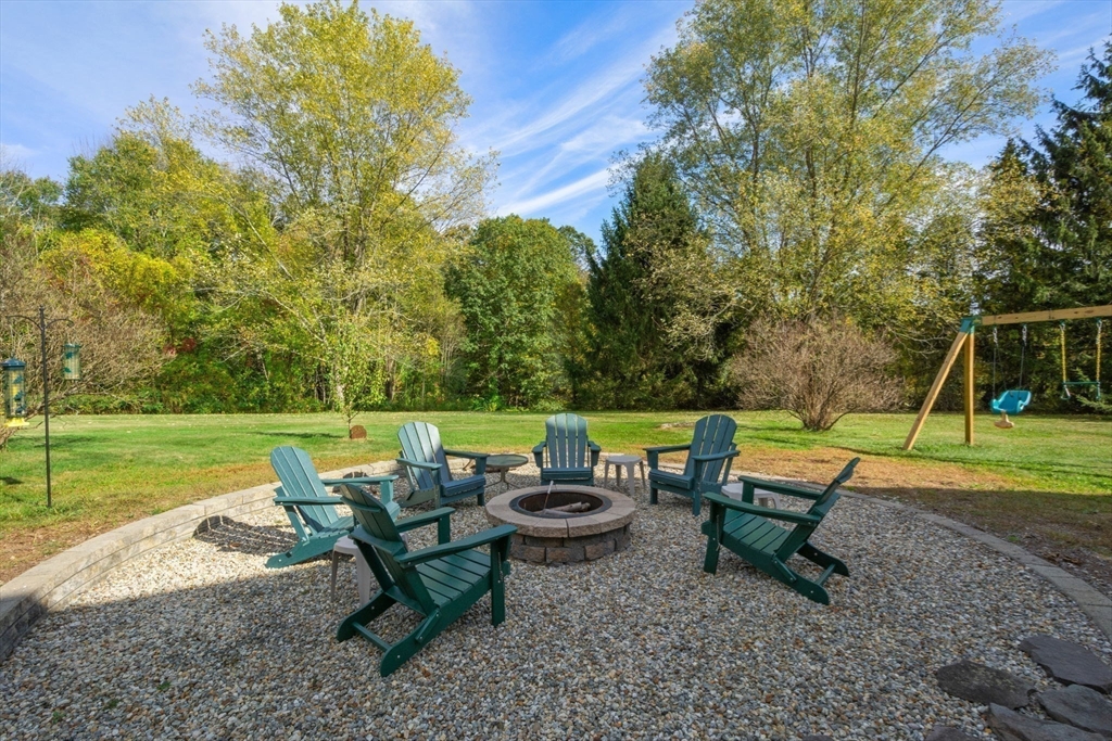133 Dresser Hill Road Charlton, MA 01507 - Photo 33 of 42 an outdoor sitting area with chairs and a table
