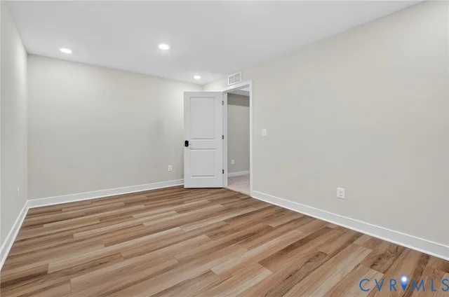 a view of an empty room