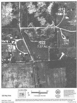 0 North Lima Center Road Chelsea, MI 48118 - Photo 1 of 1 Aerial Parcel map