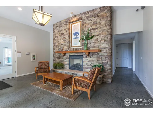 a view of a terrace with a garden