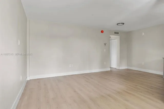 a view of an empty room