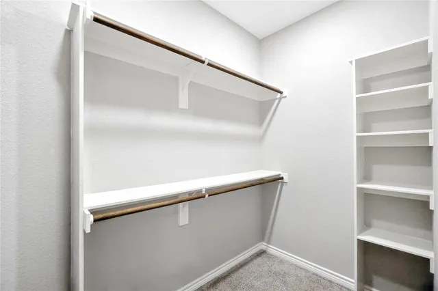 a close view of closet