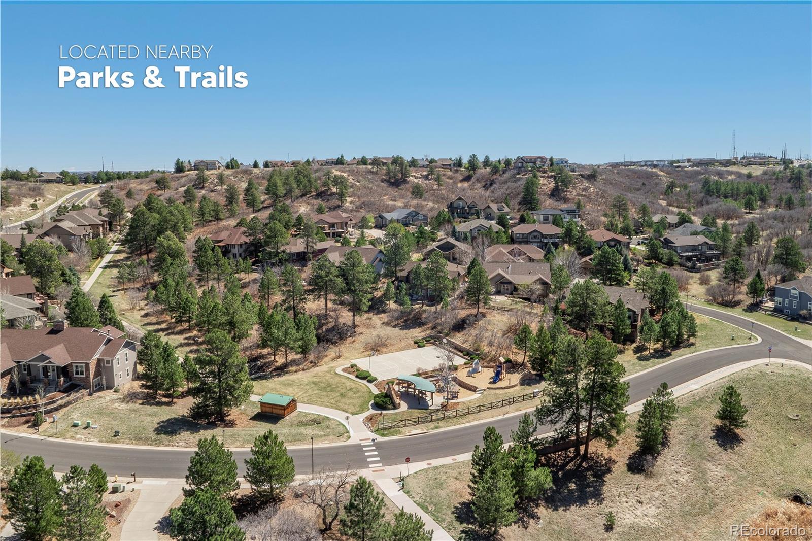 1610 Ridgetrail Court Castle Rock, CO 80104 - Photo 49 of 50 an aerial view of multiple house