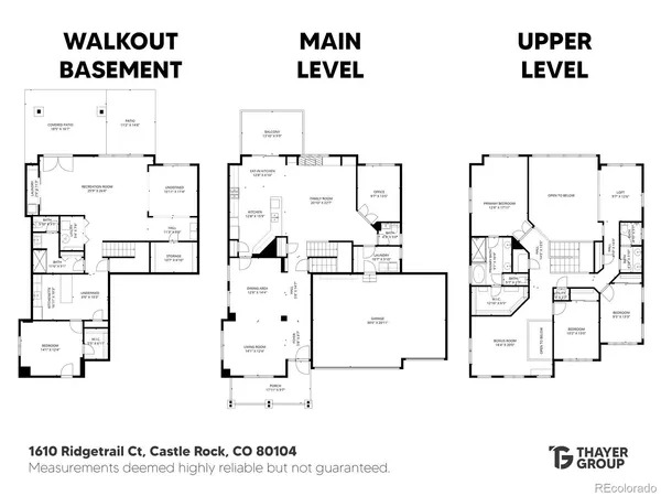 $970,000 | 1610 Ridgetrail Court, Castle Rock, CO 80104