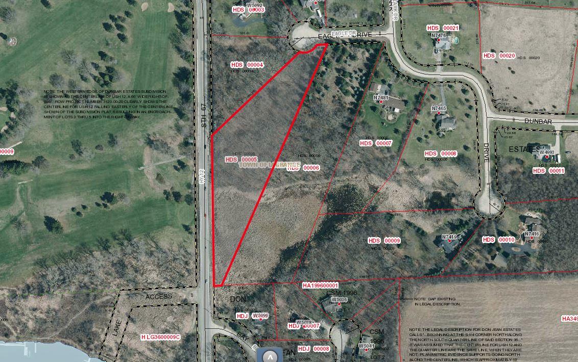 Lt5 Eagle Drive La Grange, WI 53121 - Photo 1 of 1 Lot 5 Aerial Plat