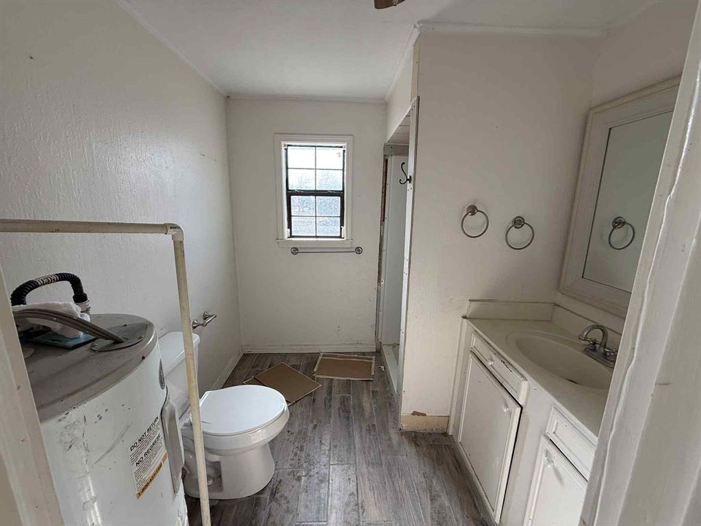 110 Hickory Street Roscoe, TX 79545 - Photo 6 of 6 a bathroom with a sink a toilet and vanity