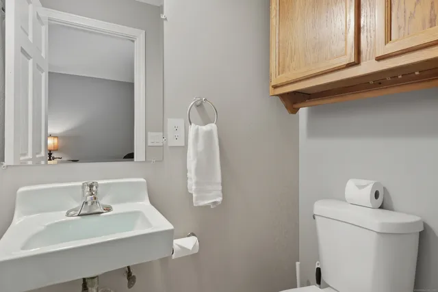 a bathroom with a sink and a toilet