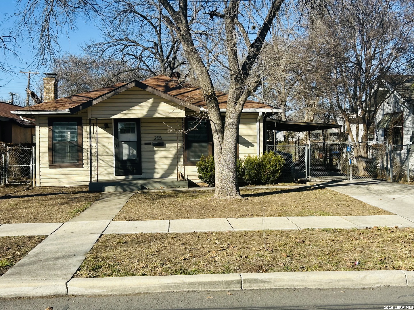 a view of a house with street