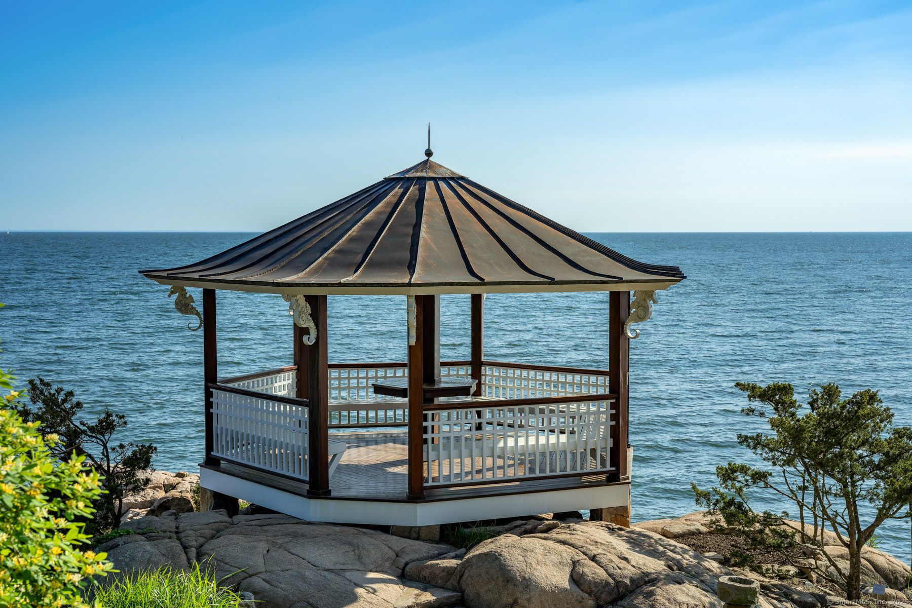 Rogers Island Branford, CT 06405 - Photo 24 of 40 a front view of a house with a yard