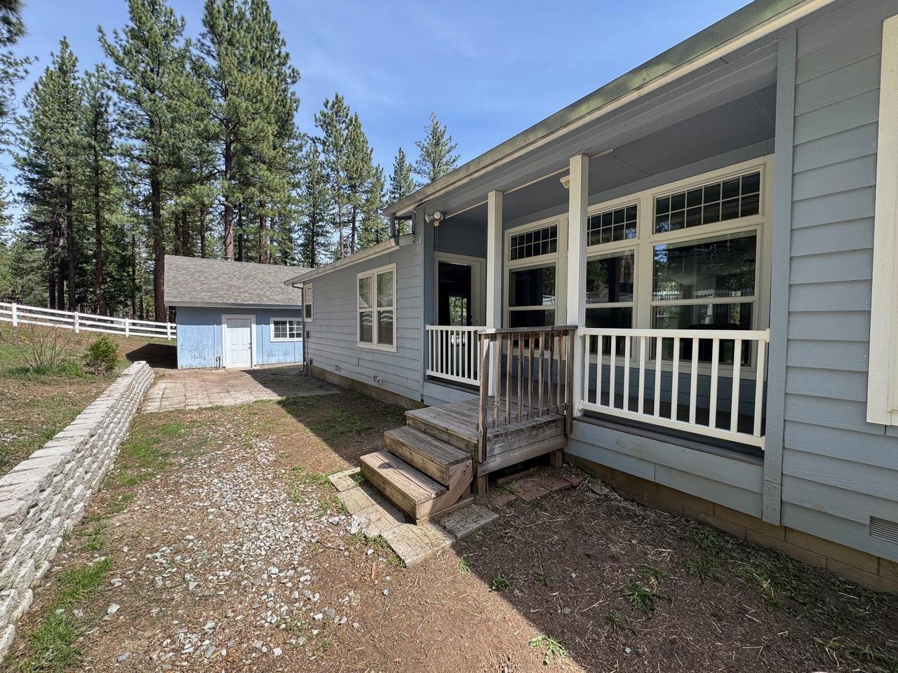 4678 Portola McLears Road Clio, CA 96106 - Photo 27 of 33 a view of a house with a yard