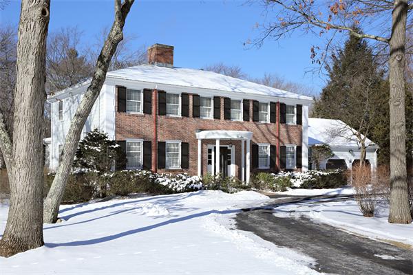 12 Falmouth Road Wellesley, MA 02481 - Photo 1 of 8 a front view of a house with street view
