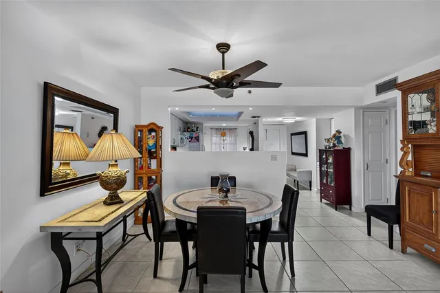 a view of a balcony with furniture