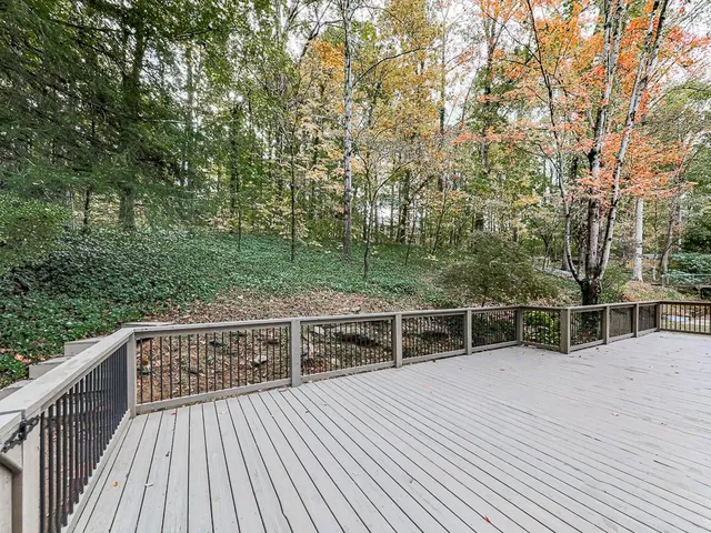 a building view with a outdoor space