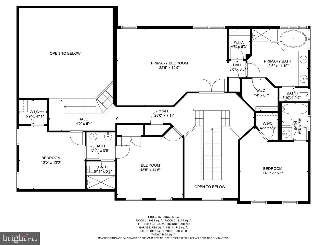 11005 Hunters View Road Ellicott City, MD 21042 - Photo 67 of 71 Upper Level Floor Plan