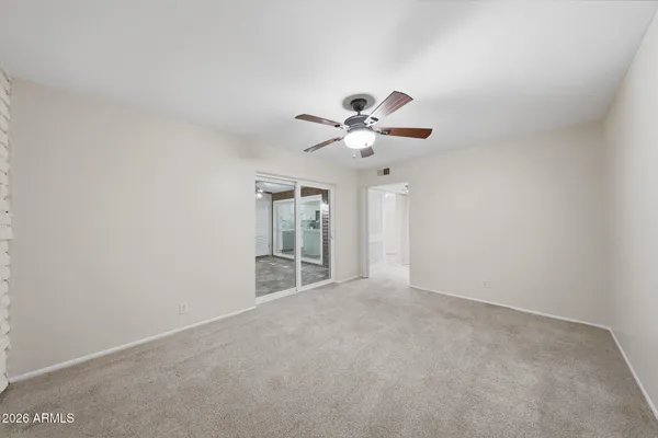 a view of an empty room