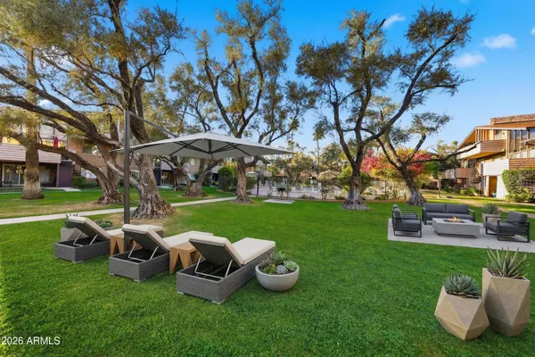 a view of a city with mountain