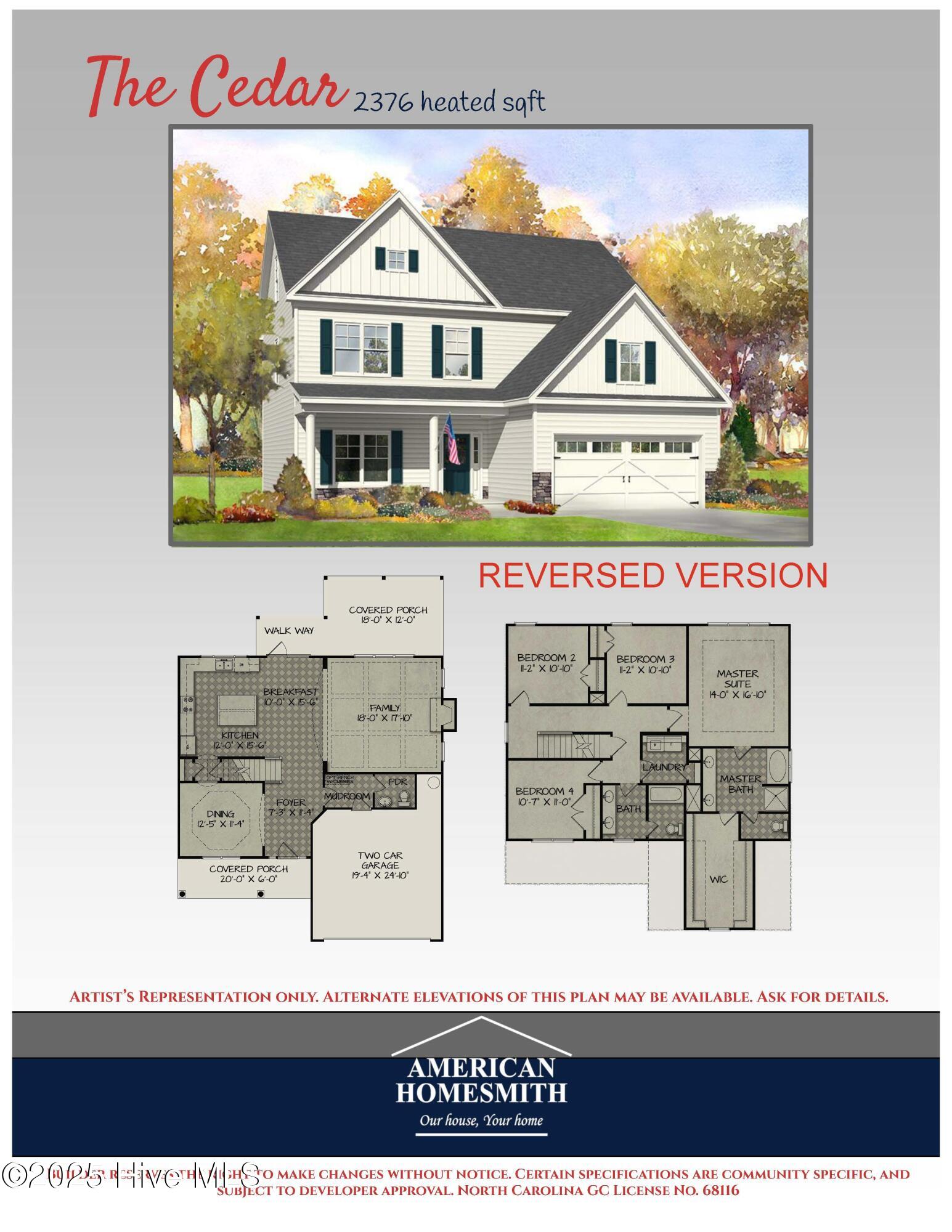 10 Abaco Way Hampstead, NC 28443 - Photo 55 of 57 American-Homesmith_Home-Plan_Cedar