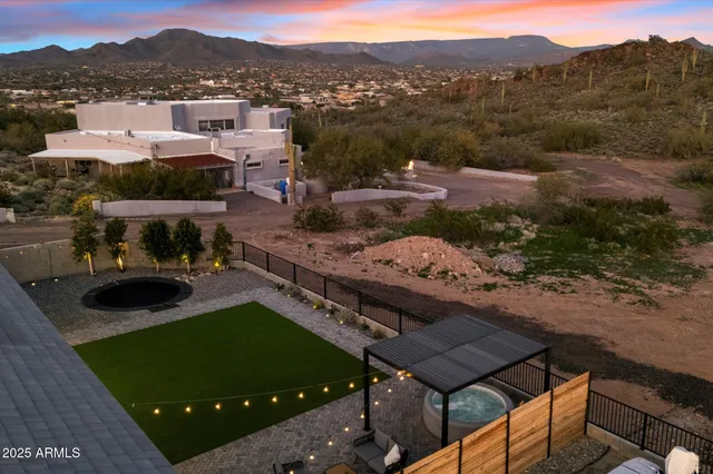 a view of a house with patio