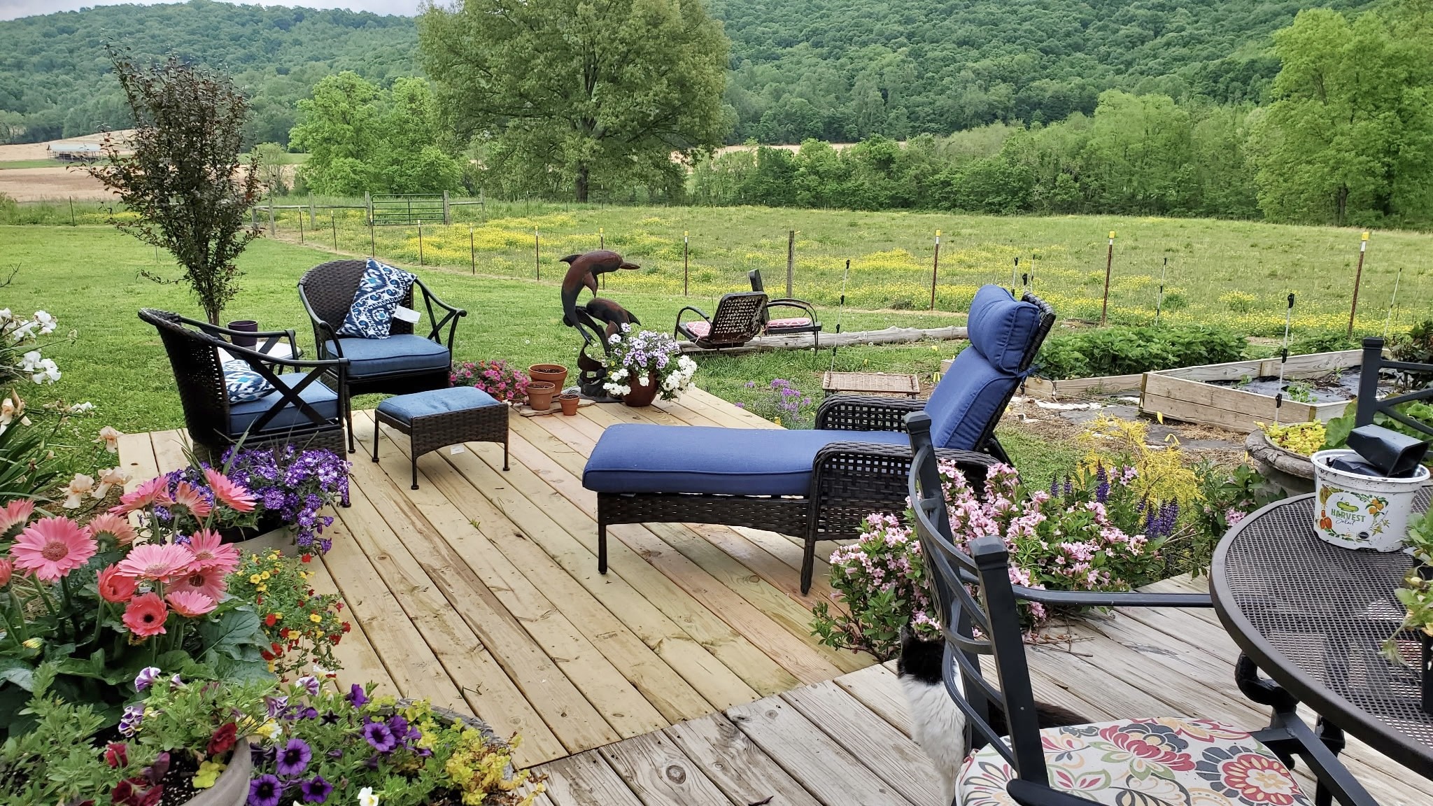 604 Oris Sain Road Morrison, TN 37357 - Photo 57 of 99 a view of a chairs and table in patio with a lake view