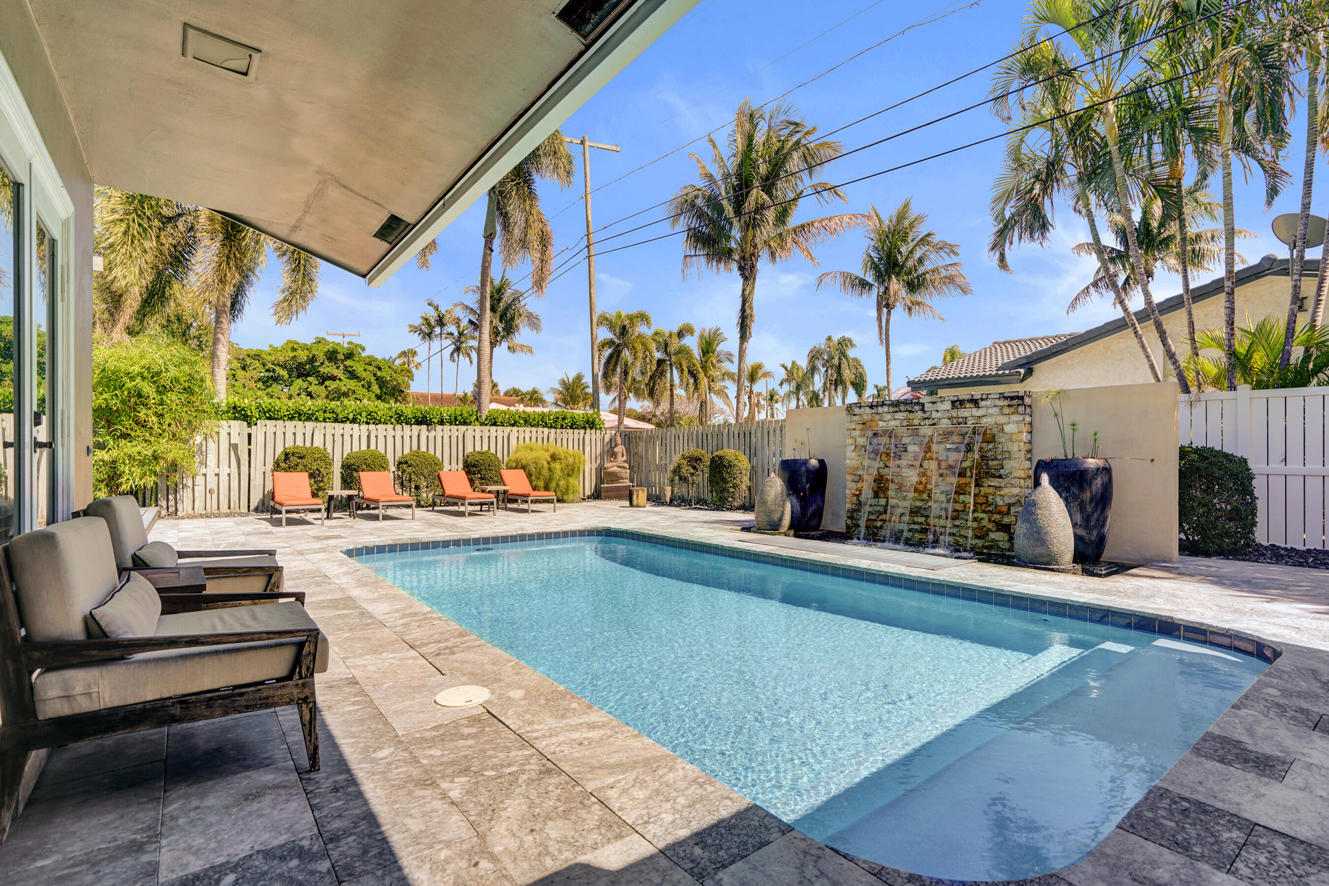 2750 Northeast 45th Street Lighthouse Point, FL 33064 - Photo 36 of 60 Pool & Waterfall