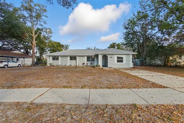 front view of house with a yard