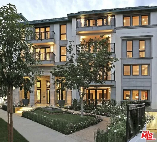 a front view of a building