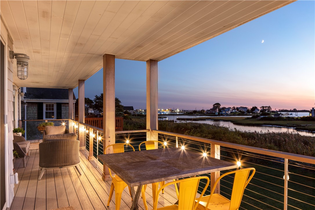 56 Conch Road Narragansett, RI 02882 - Photo 18 of 21 Lower Deck at Sunset