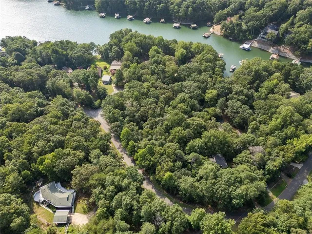 an aerial view of a house with yard outdoor and green space