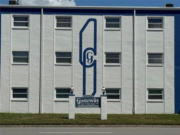 a front view of a building with entryway