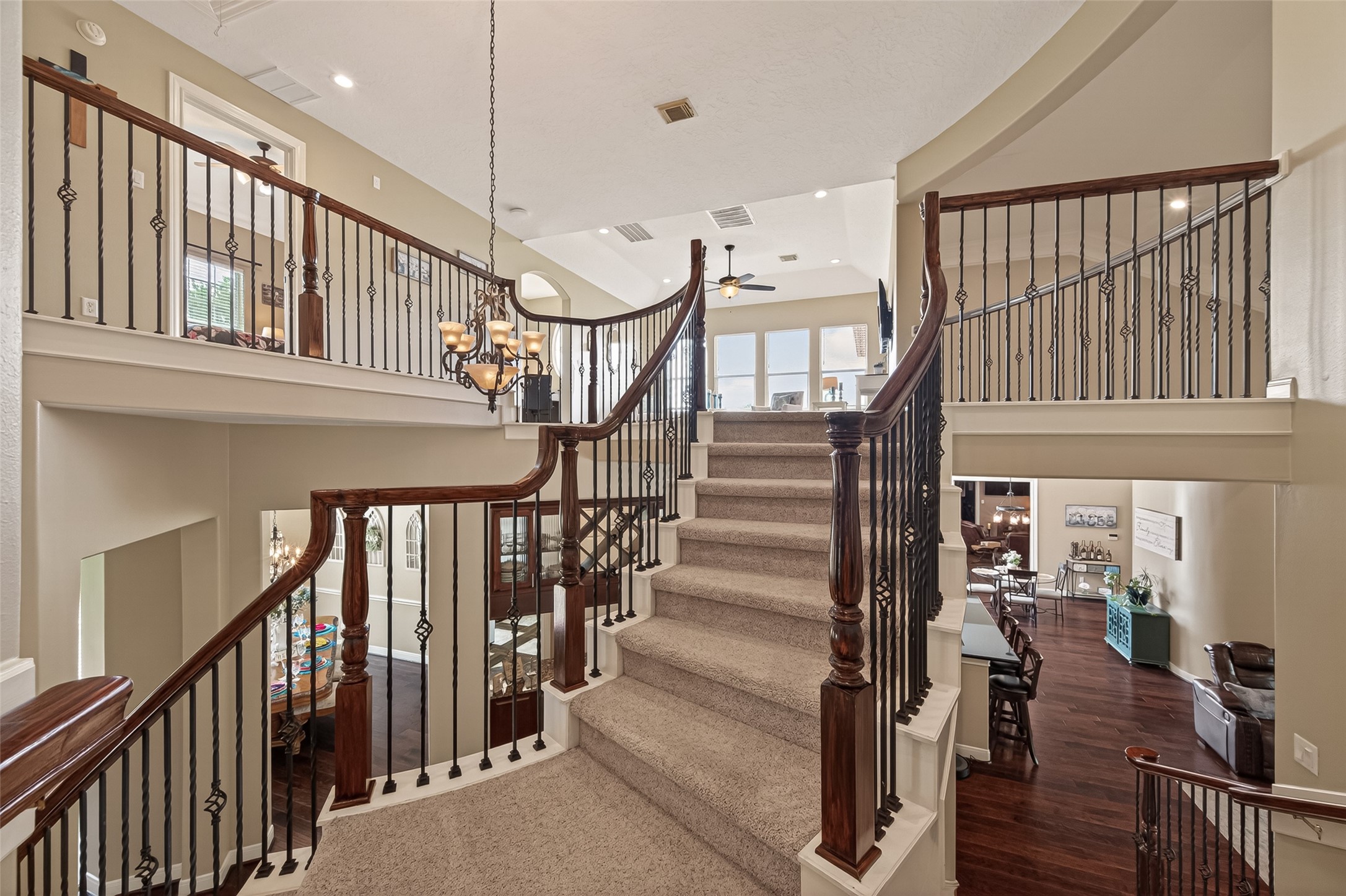 2319 Braer Ridge Drive Katy, TX 77494 - Photo 27 of 50 a view of entryway with wooden floor and stairs