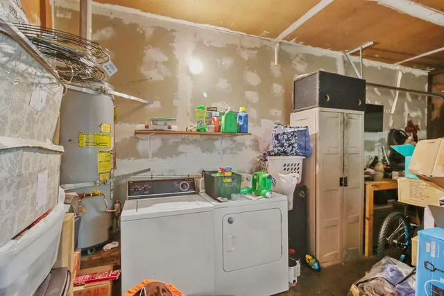 a view of backyard with slide