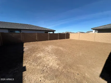 a backyard of a house