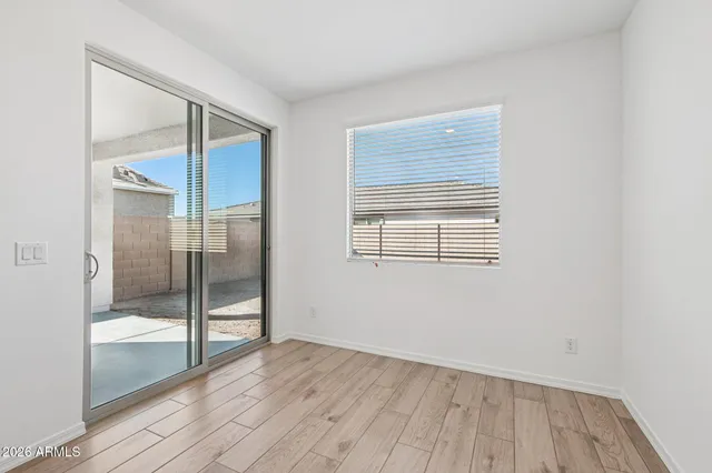 a view of an empty room