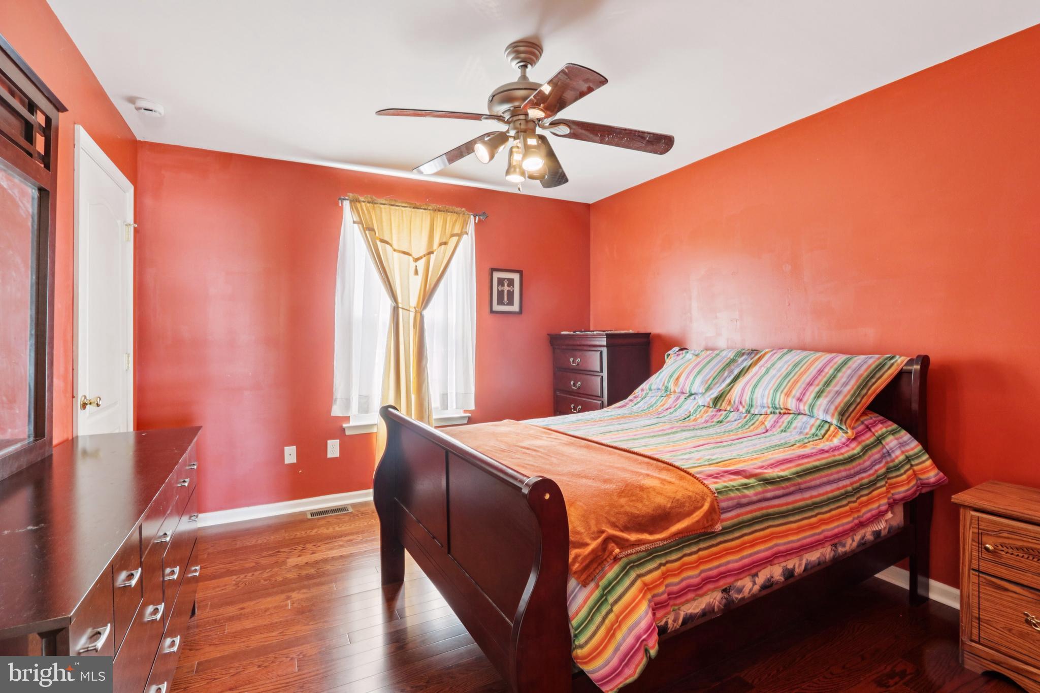 104 Ryans Run Sicklerville, NJ 08081 - Photo 46 of 94 a bedroom with a bed and a chandelier