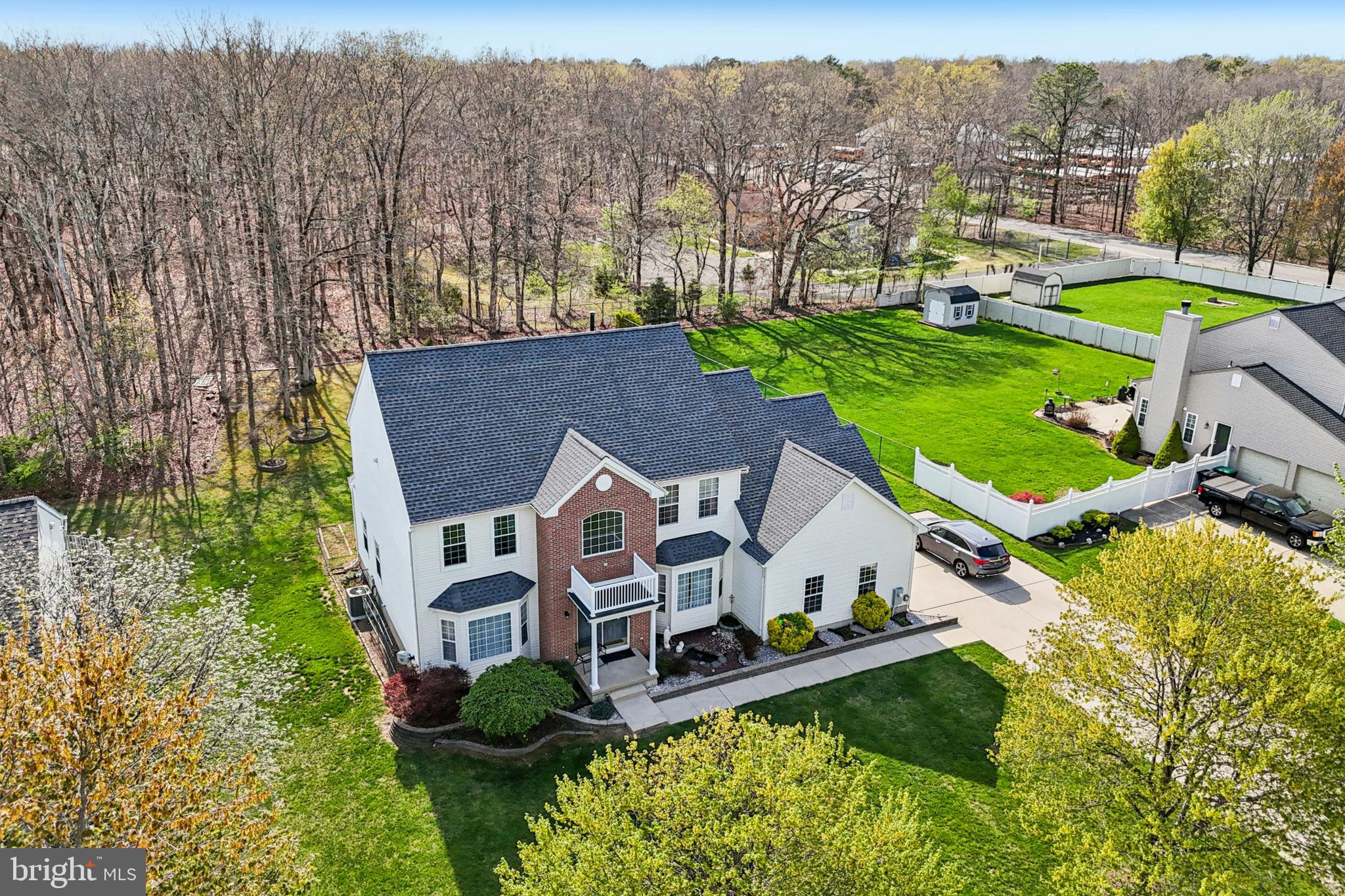 104 Ryans Run Sicklerville, NJ 08081 - Photo 78 of 94 an aerial view of a house with a garden and lake view