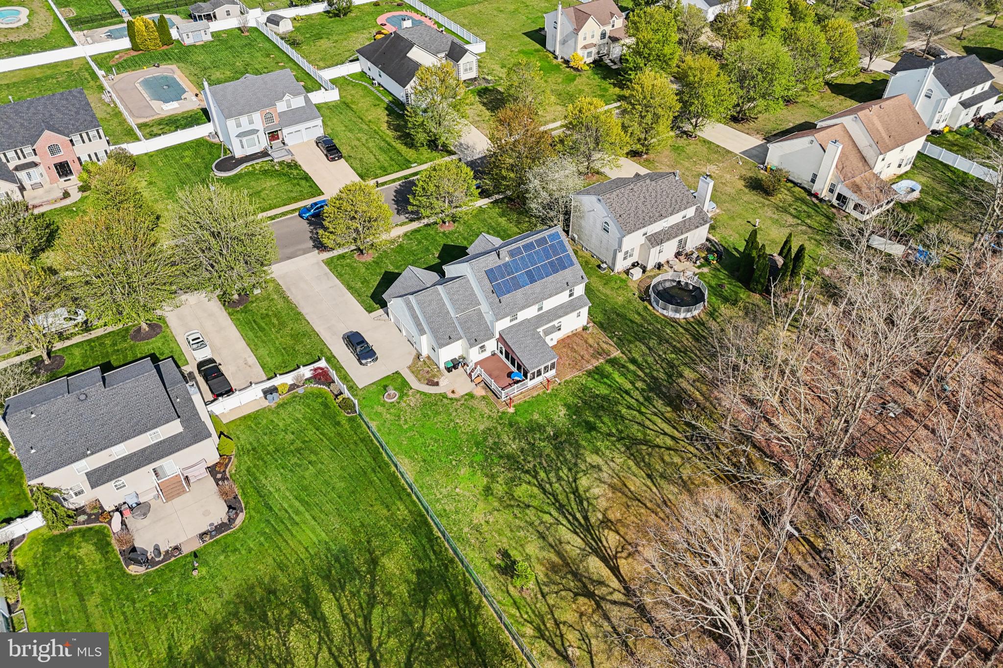 104 Ryans Run Sicklerville, NJ 08081 - Photo 90 of 94 an aerial view of residential house with outdoor space and trees all around