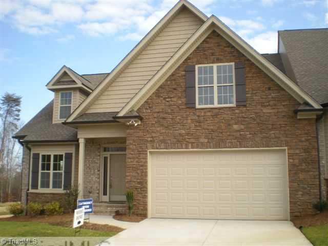 Exterior Front. Similar to house being built.