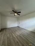 a view of a room with an empty space