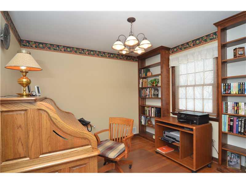 604 Trotwood Ridge Road Upper St. Clair, PA 15241 - Photo 3 of 25 Den. Built in book cases in the private first floor den